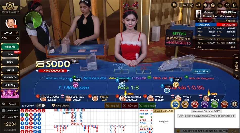Tổng quan về live casino 79sodo